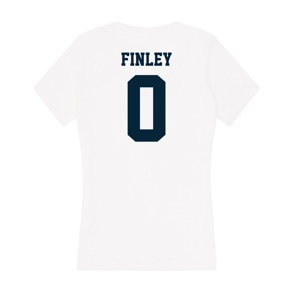 Utah State - NCAA Women's Basketball : Ivory Finley - Women's V-Neck T-Shirt-1