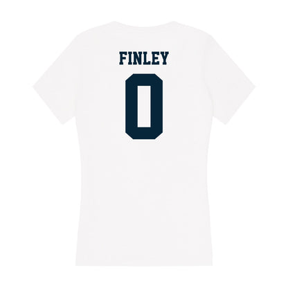 Utah State - NCAA Women's Basketball : Ivory Finley - Women's V-Neck T-Shirt-1