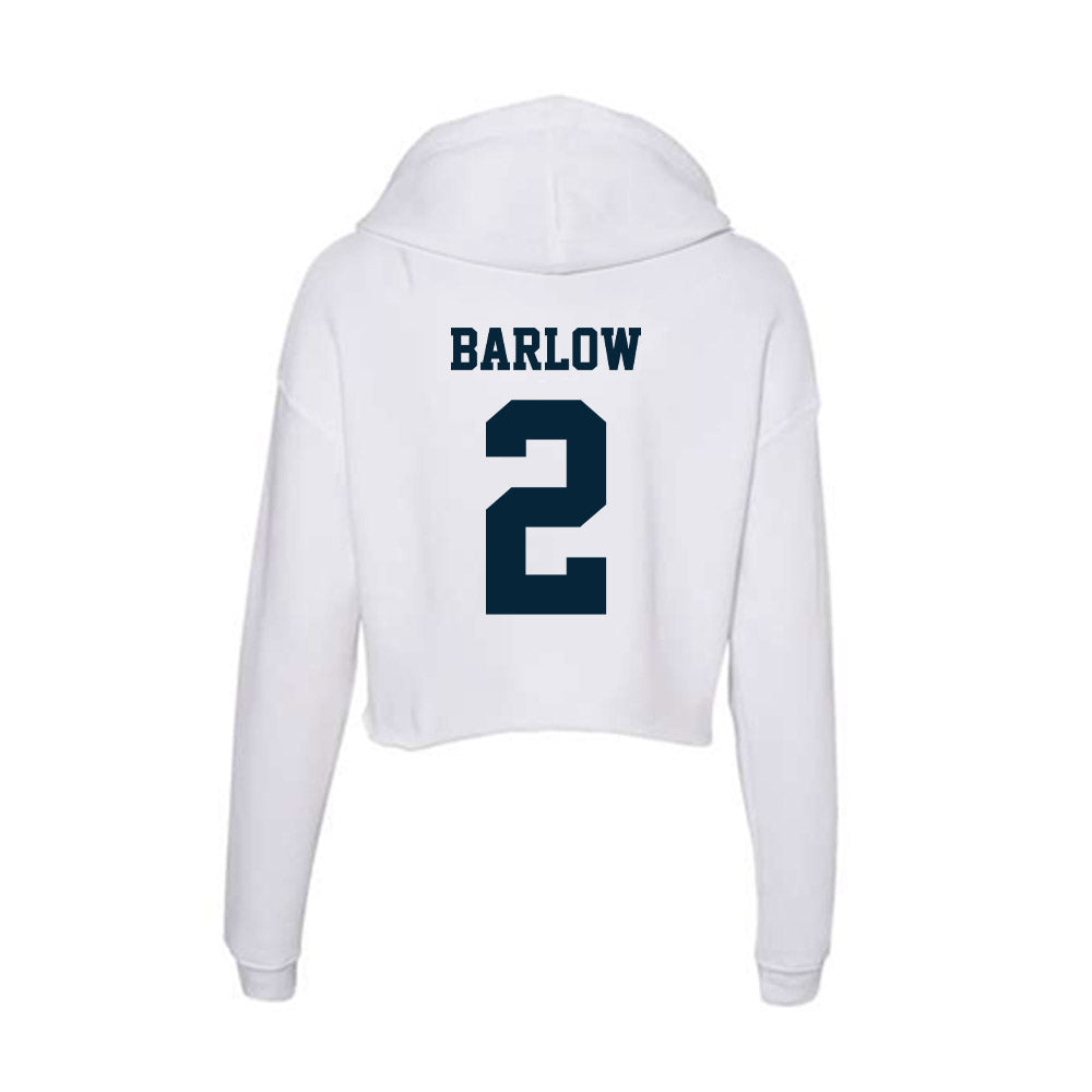 Utah State - NCAA Women's Volleyball : Tierney Barlow - Women's Crop Fleece Hoodie-1