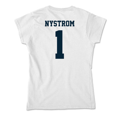 Utah State - NCAA Women's Soccer : Ivy Nystrom - Soft Style Women’s T-Shirt-1