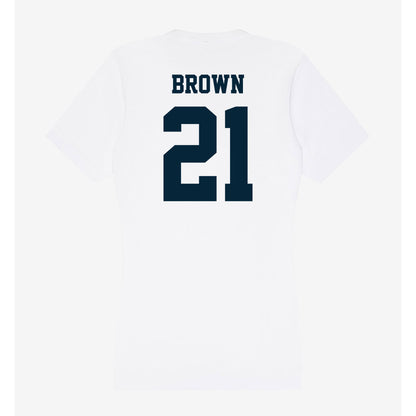 Utah State - NCAA Football : Carter Brown - Women's V-Neck T-Shirt-1