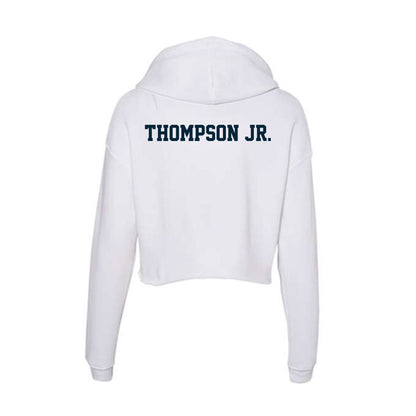 Utah State - NCAA Football : Corey Thompson Jr. - Women's Crop Fleece Hoodie-1