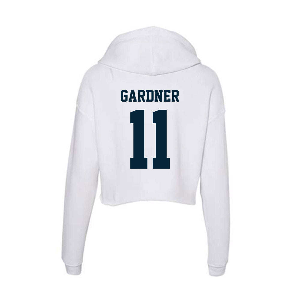 Utah State - NCAA Baseball : Hayden Gardner - Women's Crop Fleece Hoodie-1