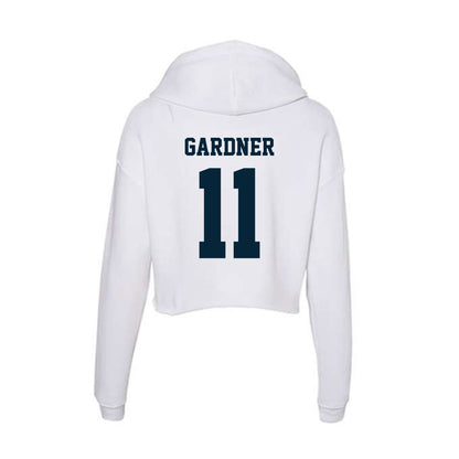Utah State - NCAA Baseball : Hayden Gardner - Women's Crop Fleece Hoodie-1