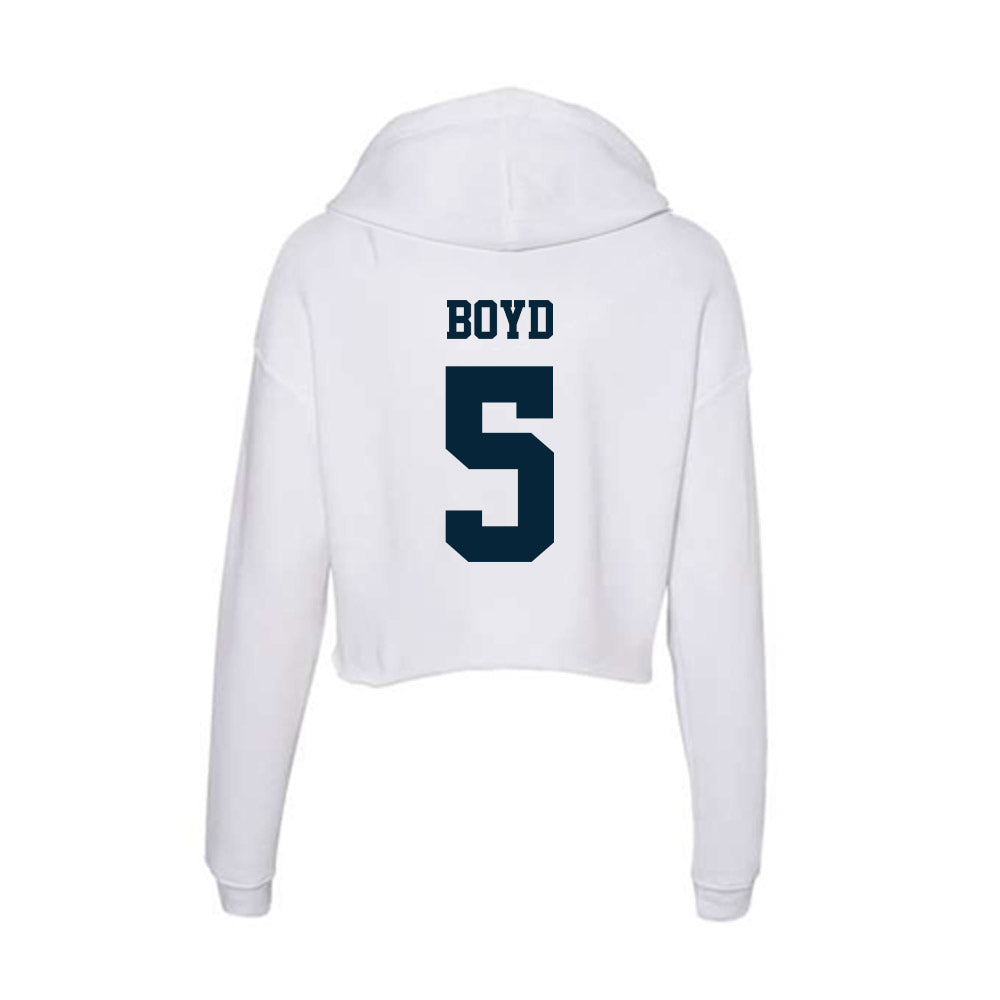 Utah State - NCAA Football : Brady Boyd - Women's Crop Fleece Hoodie-1