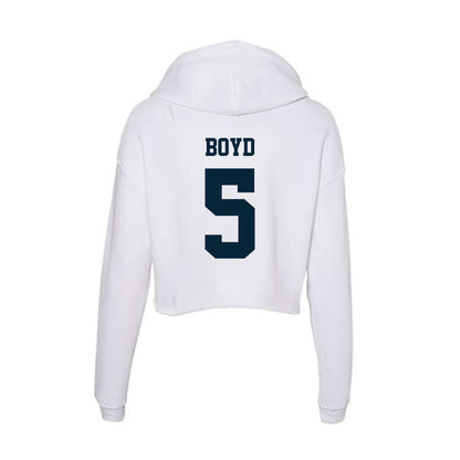 Utah State - NCAA Football : Brady Boyd - Women's Crop Fleece Hoodie-1