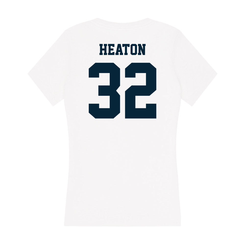Utah State - NCAA Women's Basketball : Jamisyn Heaton - Women's V-Neck T-Shirt-1