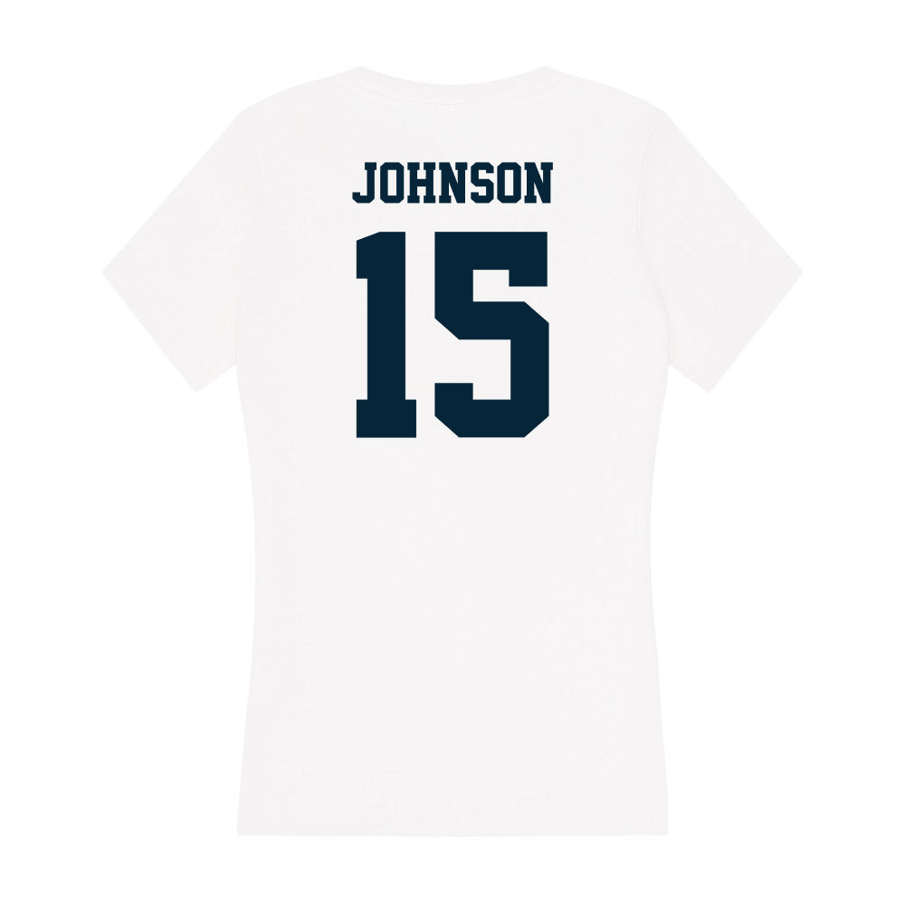 Utah State - NCAA Women's Basketball : Gracie Johnson - Women's V-Neck T-Shirt-1