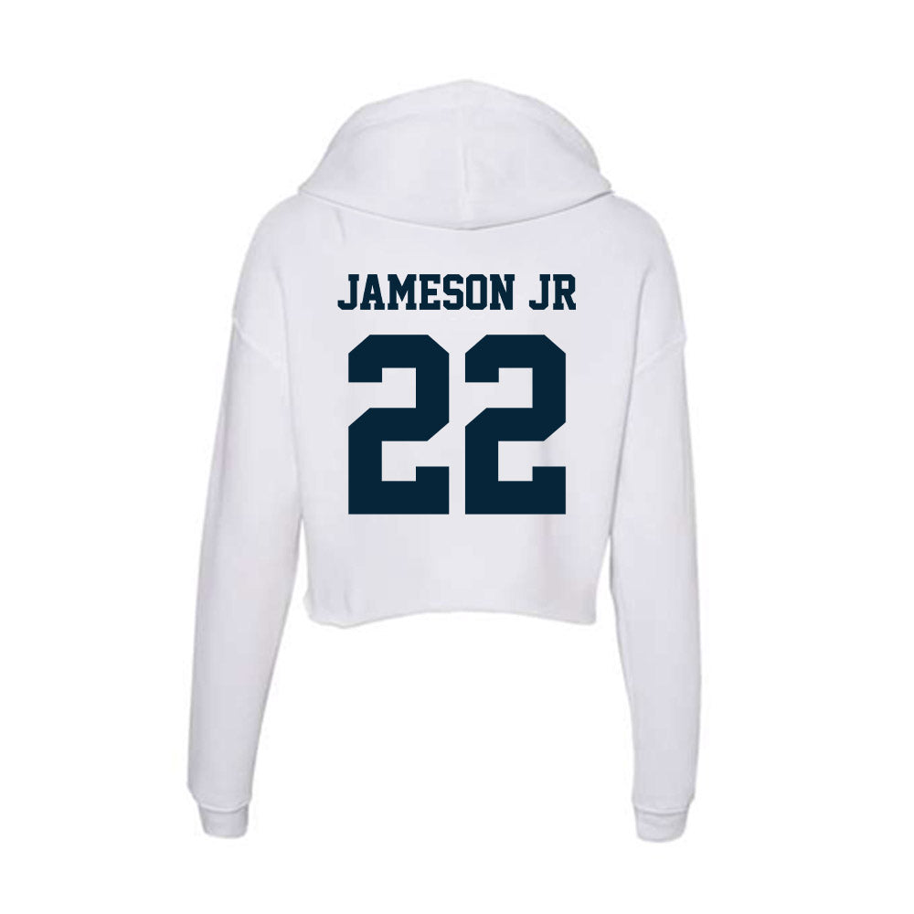 Utah State - NCAA Football : Derrick Jameson Jr - Women's Crop Fleece Hoodie-1