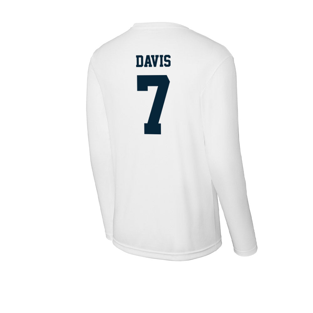 Utah State - NCAA Football : Kahanu Davis - Activewear Long Sleeve T-Shirt-1