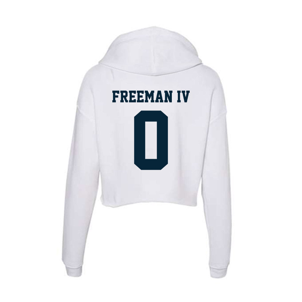 Utah State - NCAA Football : Robert Freeman IV - Women's Crop Fleece Hoodie-1