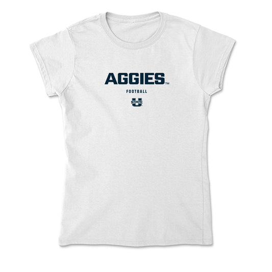 Utah State - NCAA Football : Bryson Barnes - Soft Style Women’s T-Shirt-0