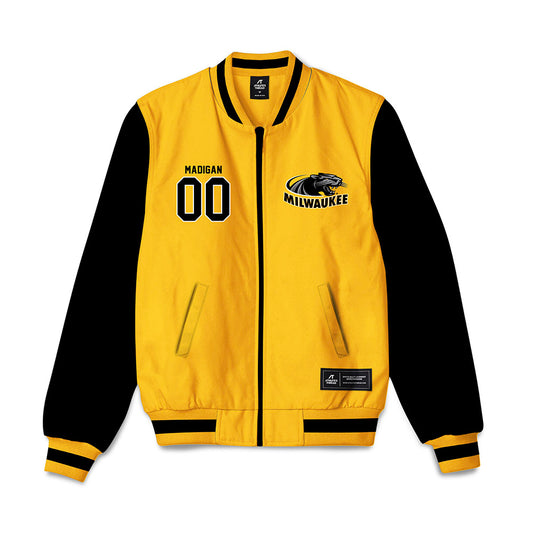 UW Milwaukee - NCAA Women's Basketball : Tierney Madigan - Bomber Jacket-0