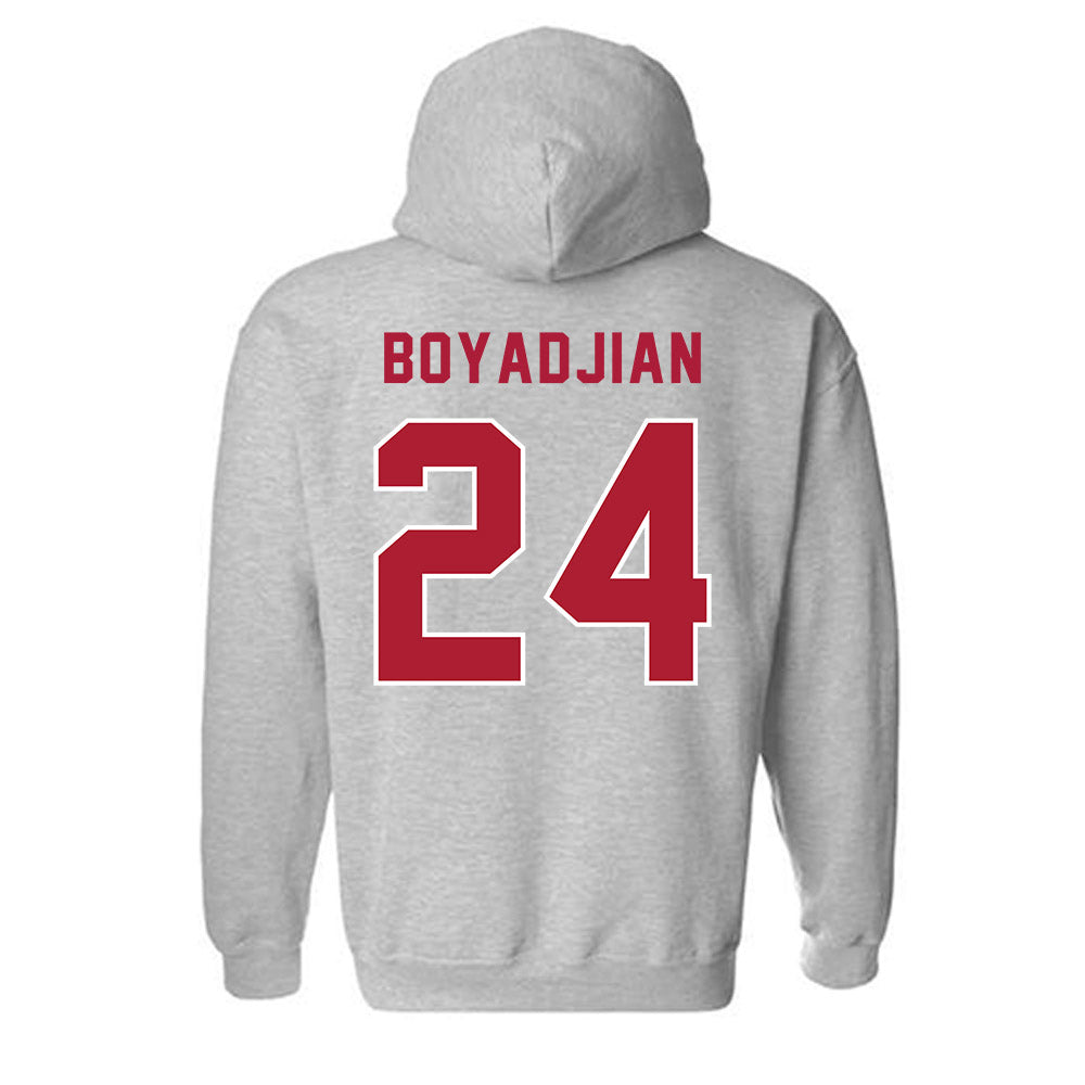 LMU - NCAA Men's Soccer : Anthony Boyadjian - Classic Shersey Hooded Sweatshirt-1