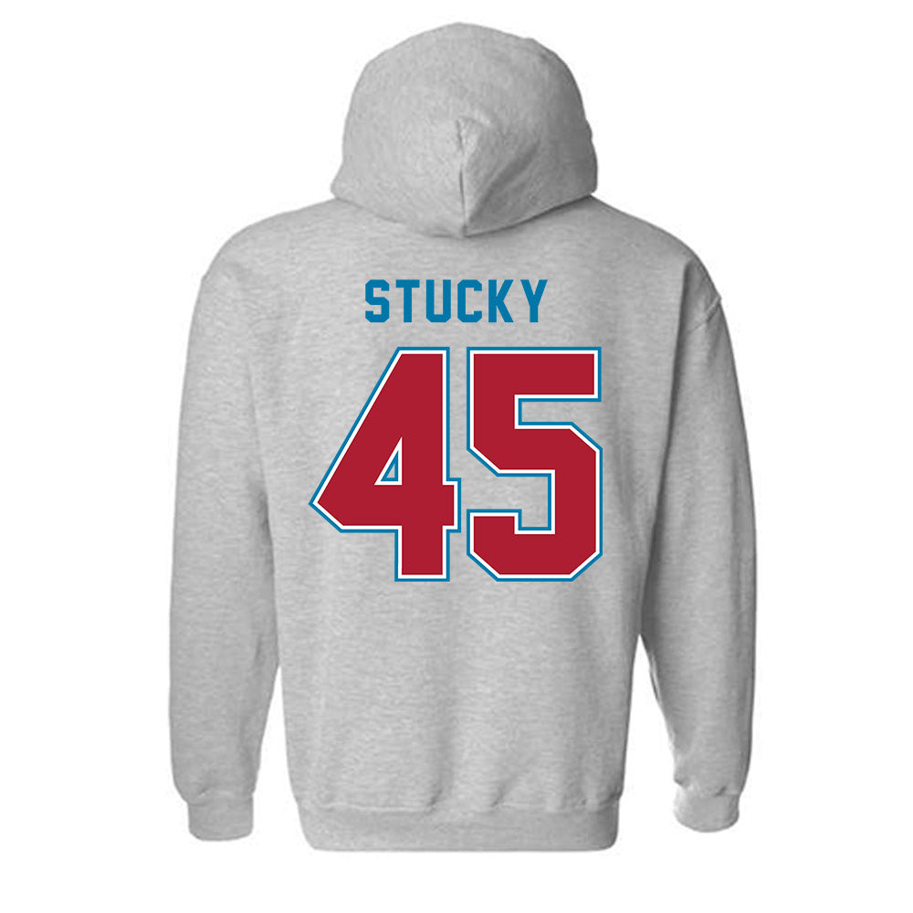 LMU - NCAA Baseball : Cole Stucky - Classic Shersey Hooded Sweatshirt-1