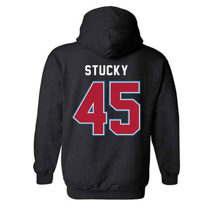 LMU - NCAA Baseball : Cole Stucky - Classic Shersey Hooded Sweatshirt-1