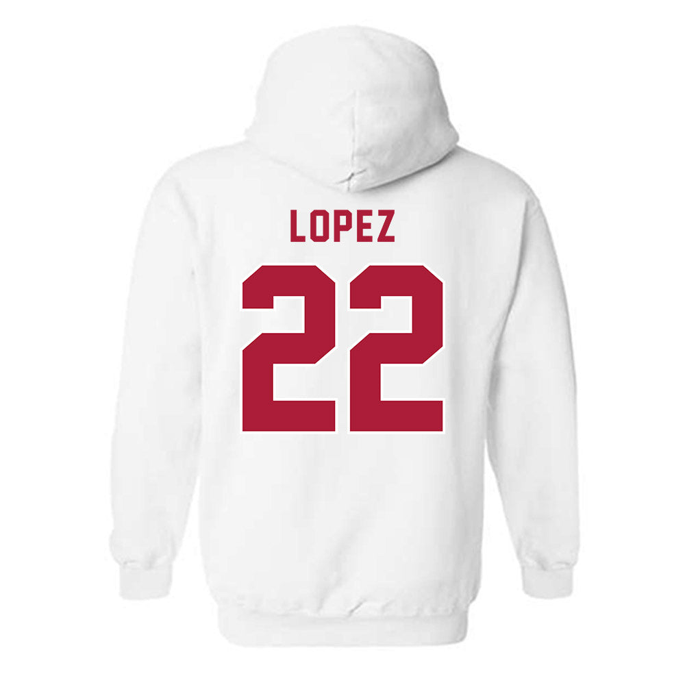 LMU - NCAA Women's Volleyball : Kayla Lopez - Classic Shersey Hooded Sweatshirt-1