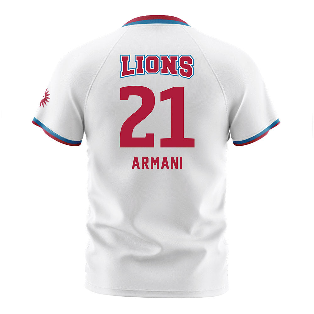 LMU - NCAA Men's Soccer : Tristan Armani - White Soccer Jersey-1