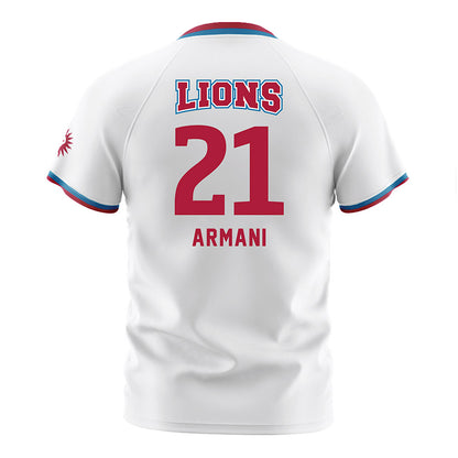 LMU - NCAA Men's Soccer : Tristan Armani - White Soccer Jersey-1