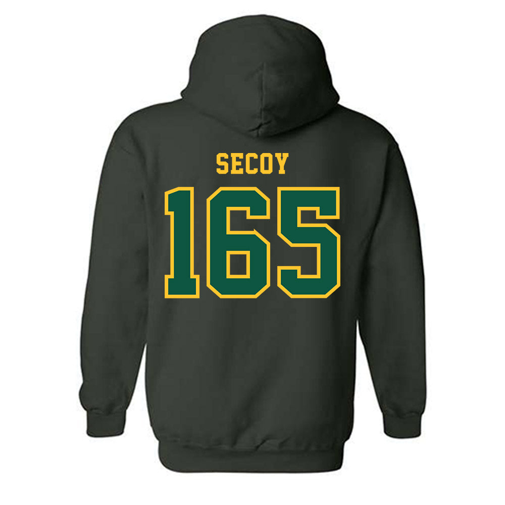 NDSU - NCAA Wrestling : Tyler Secoy - Classic Shersey Hooded Sweatshirt-1