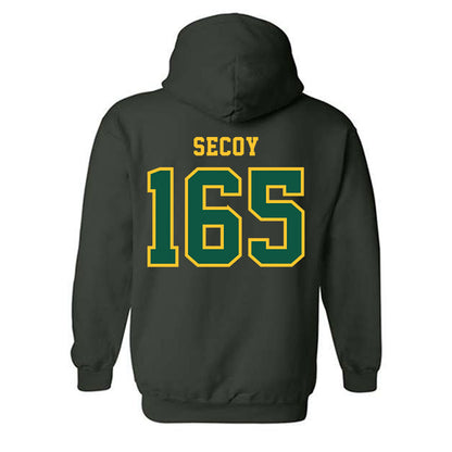 NDSU - NCAA Wrestling : Tyler Secoy - Classic Shersey Hooded Sweatshirt-1