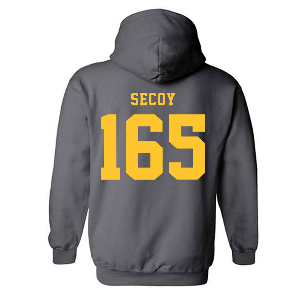 NDSU - NCAA Wrestling : Tyler Secoy - Classic Shersey Hooded Sweatshirt-1