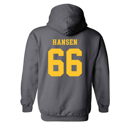 NDSU - NCAA Football : Jack Hansen - Classic Shersey Hooded Sweatshirt-1
