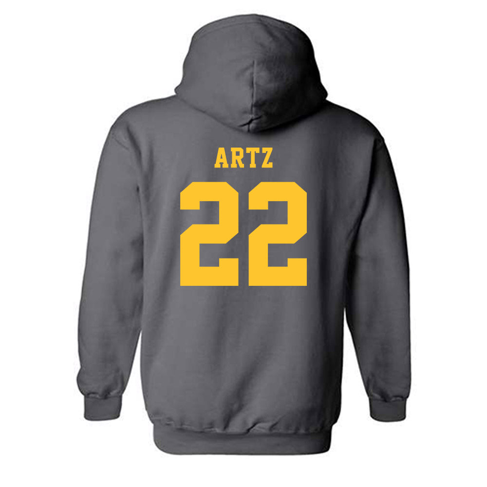 NDSU - NCAA Football : Hudson Artz - Classic Shersey Hooded Sweatshirt-1