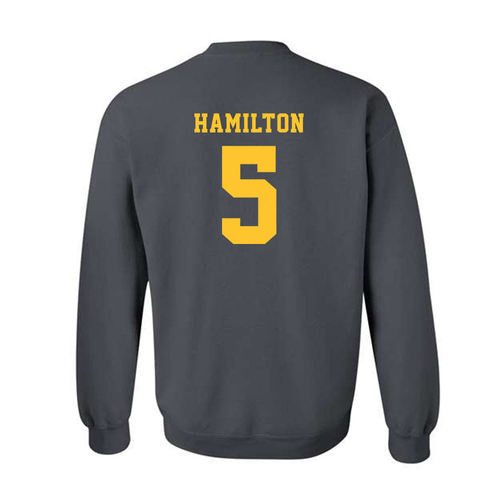 NDSU - NCAA Baseball : Davis Hamilton - Classic Shersey Crewneck Sweatshirt-1
