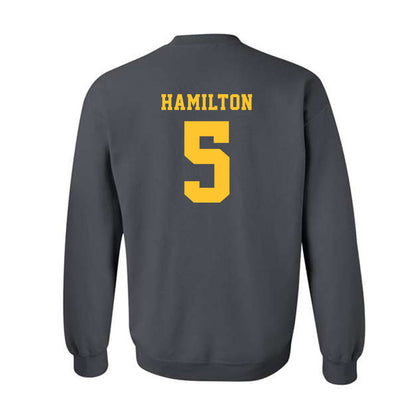 NDSU - NCAA Baseball : Davis Hamilton - Classic Shersey Crewneck Sweatshirt-1