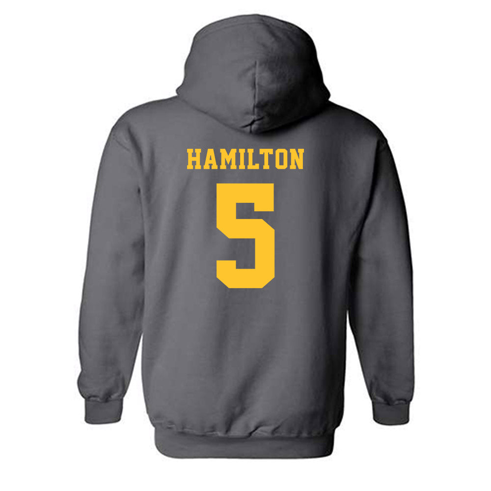 NDSU - NCAA Baseball : Davis Hamilton - Classic Shersey Hooded Sweatshirt-1