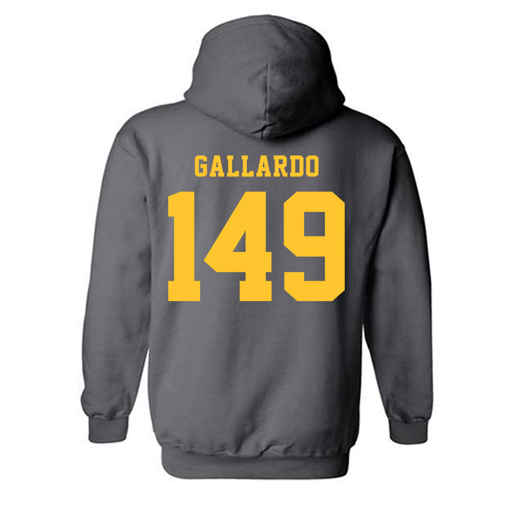 NDSU - NCAA Wrestling : Gabriel Gallardo - Classic Shersey Hooded Sweatshirt-1
