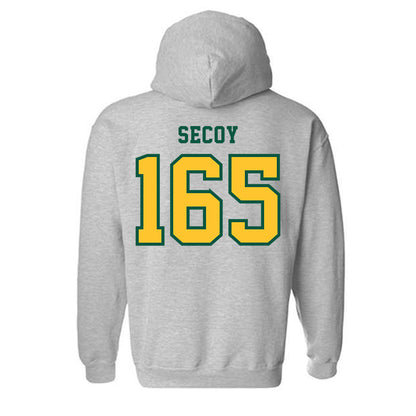 NDSU - NCAA Wrestling : Tyler Secoy - Classic Shersey Hooded Sweatshirt-1