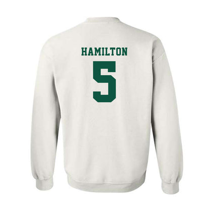 NDSU - NCAA Baseball : Davis Hamilton - Classic Shersey Crewneck Sweatshirt-1