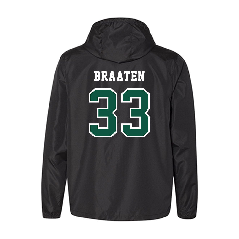 NDSU - NCAA Football : Walker Braaten - Black Windbreaker-1