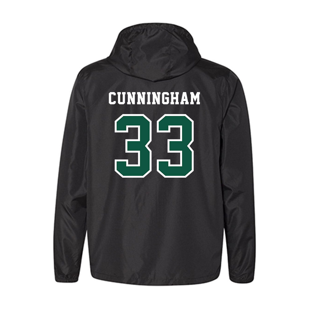 NDSU - NCAA Football : Gabriel Cunningham - Black Windbreaker-1