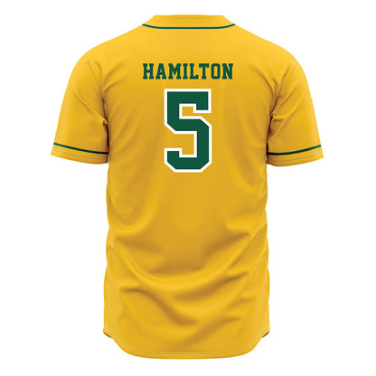 NDSU - NCAA Baseball : Davis Hamilton - Yellow Jersey-1