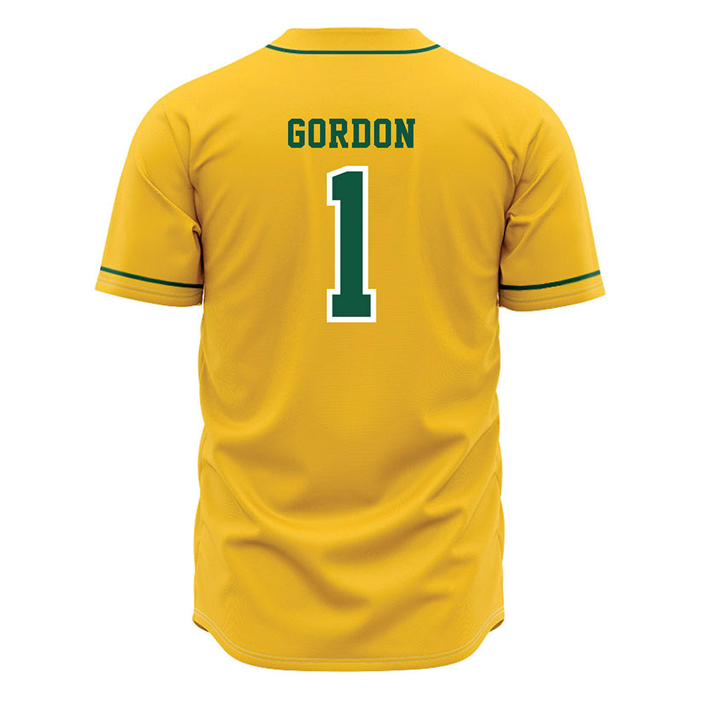 NDSU - NCAA Baseball : Noah Gordon - Yellow Jersey-1