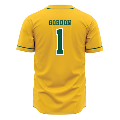 NDSU - NCAA Baseball : Noah Gordon - Yellow Jersey-1