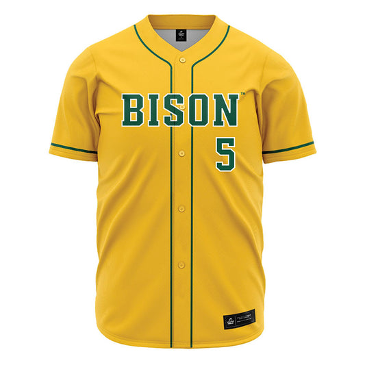 NDSU - NCAA Baseball : Davis Hamilton - Yellow Jersey-0