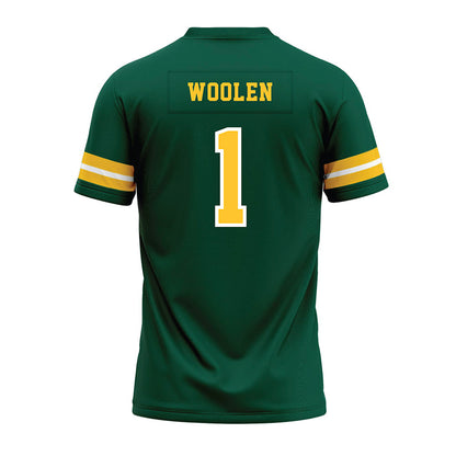 NDSU - NCAA Football : Donovan Woolen - Green Premium Football Jersey-1