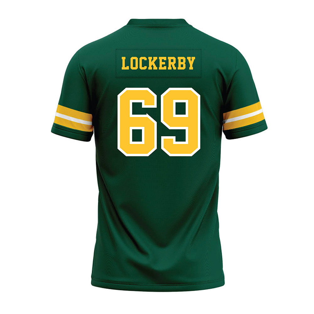 NDSU - NCAA Football : Devin Lockerby - Green Premium Football Jersey-1