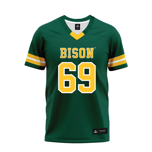 NDSU - NCAA Football : Devin Lockerby - Green Premium Football Jersey-0