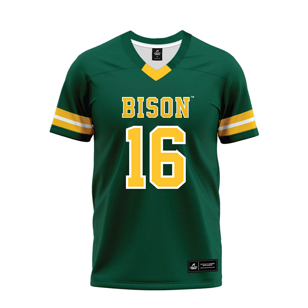 NDSU - NCAA Football : Silas Evans - Green Premium Football Jersey-0