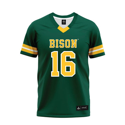 NDSU - NCAA Football : Silas Evans - Green Premium Football Jersey-0