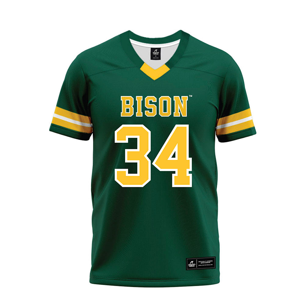 NDSU - NCAA Football : Landon Meier - Green Premium Football Jersey-0