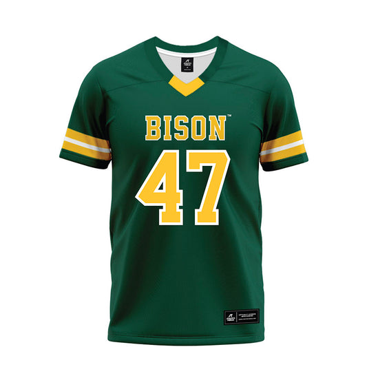 NDSU - NCAA Football : Jacob Wrbanek - Green Premium Football Jersey-0
