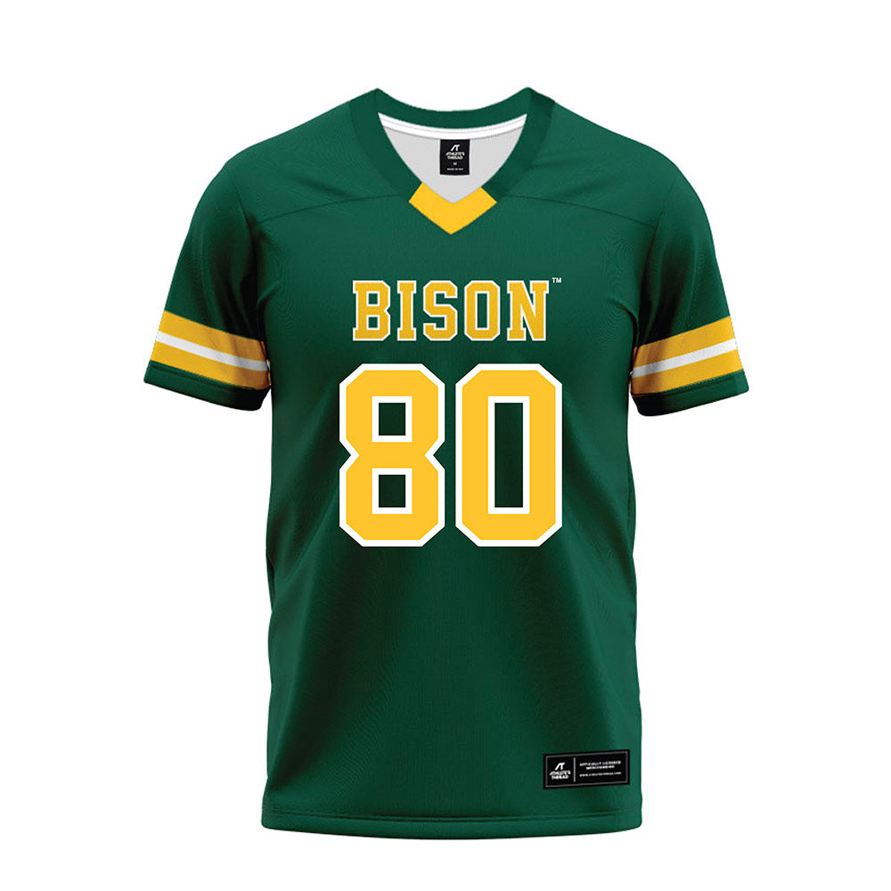 NDSU - NCAA Football : John Gores - Green Premium Football Jersey-0