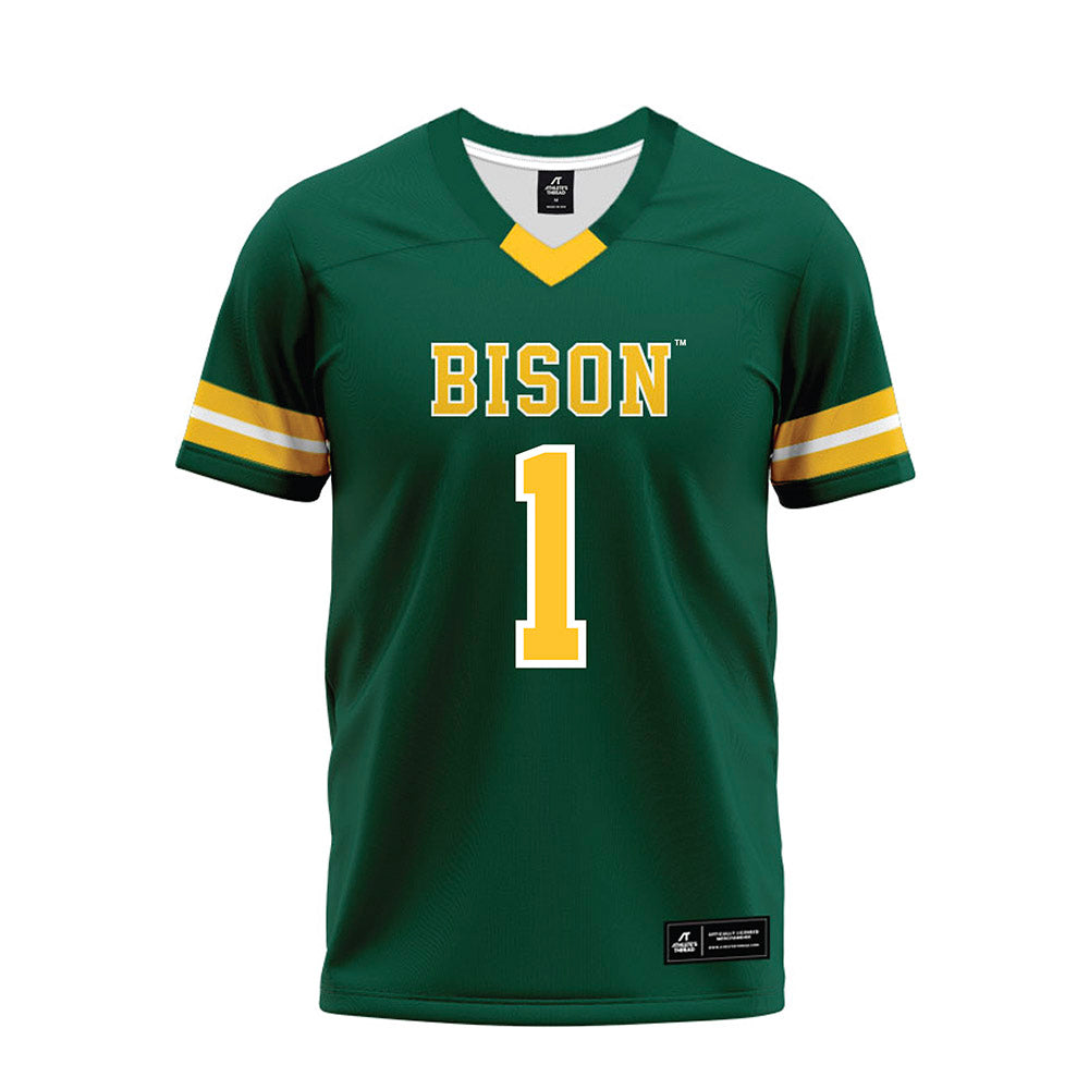 NDSU - NCAA Football : Donovan Woolen - Green Premium Football Jersey-0