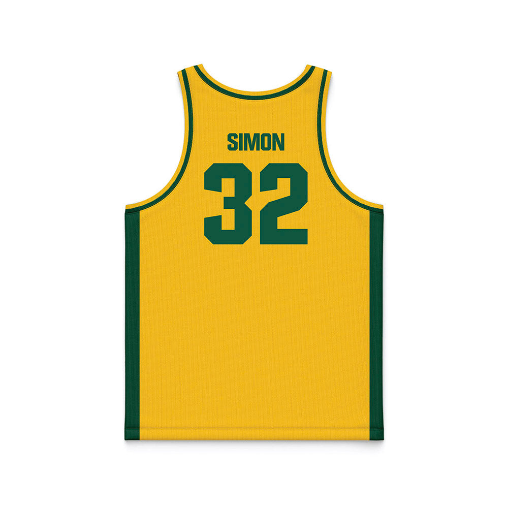 NDSU - NCAA Women's Basketball : Miriley Simon - Yellow Basketball Jersey-1